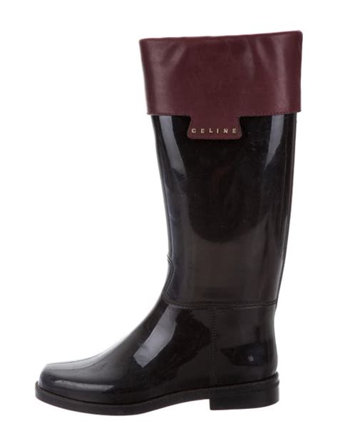 celine rubber boots|celine boots for women.